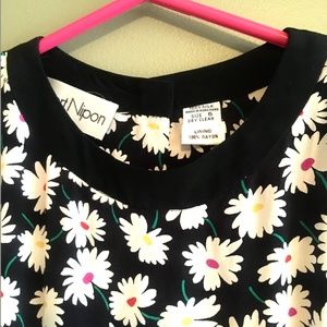 Vintage 80's Alfred Nipon Daisy Dress